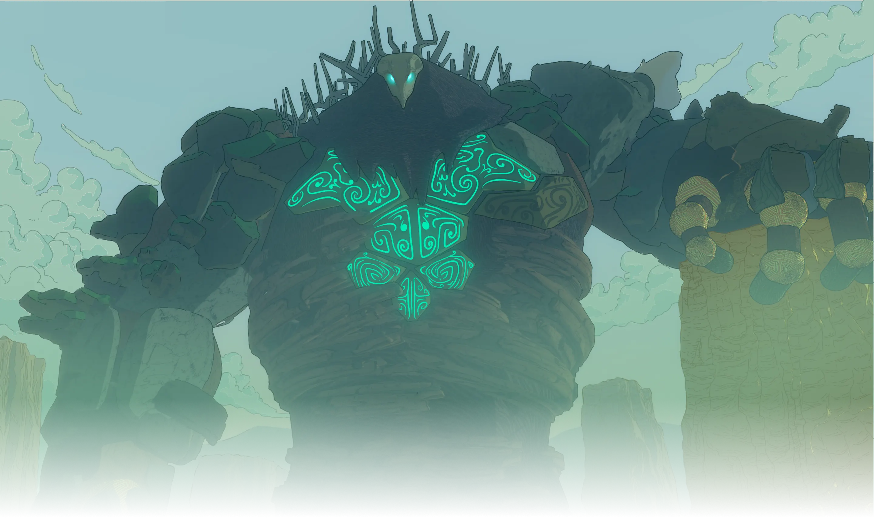A Titan standing in the mist
